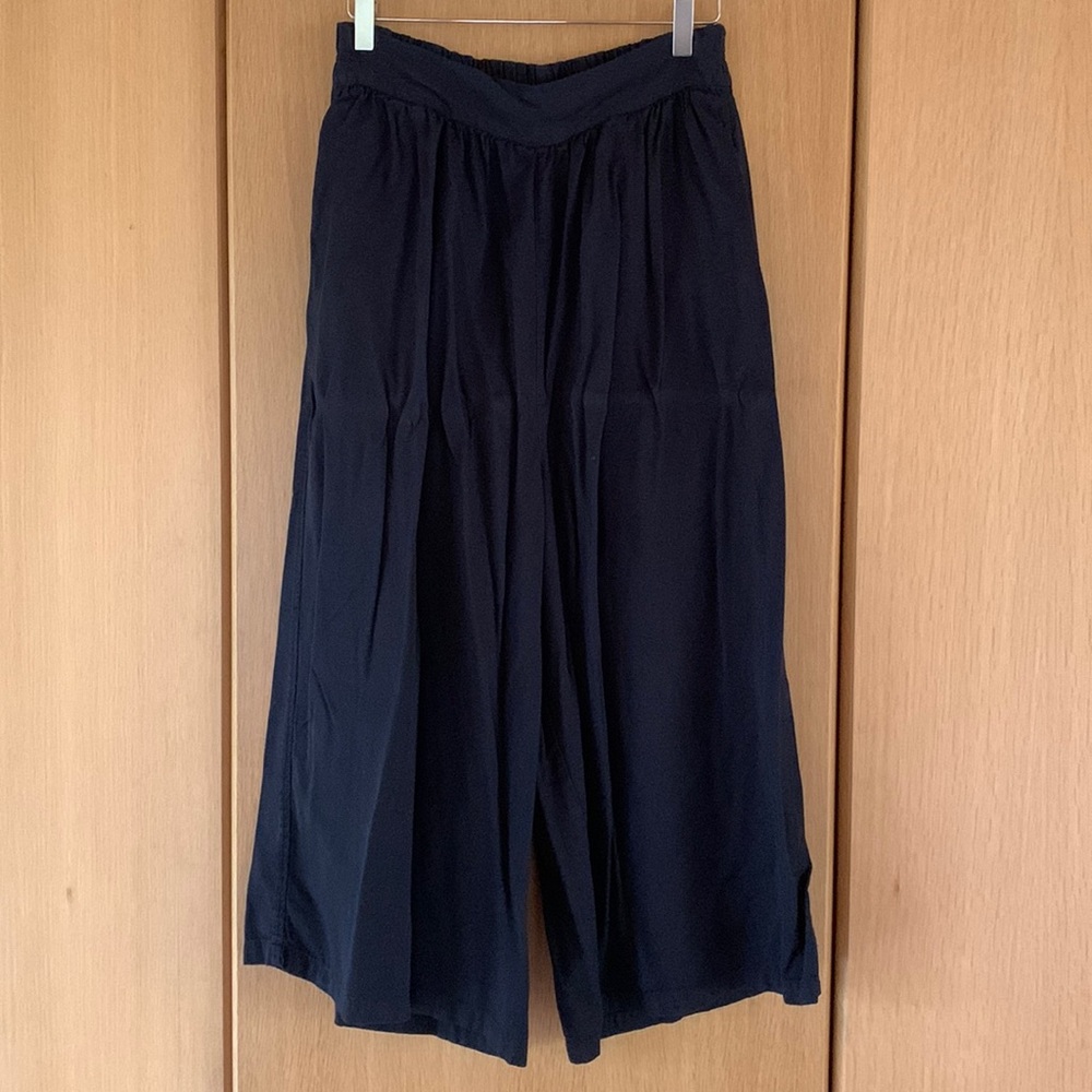Ichi Cropped Wide Leg Pants